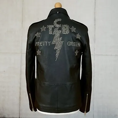 Buy Pretty Green X Elvis Studded Leather Jacket Size Medium New With Tags • 395£
