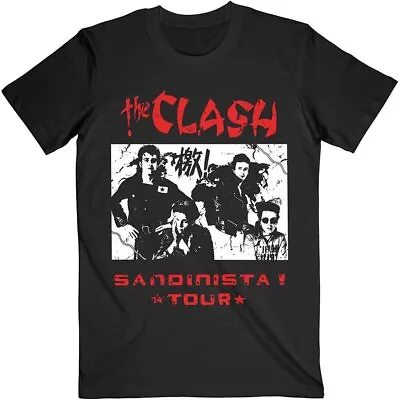 Buy Officially Licensed The Clash T Shirt Sandinista Tour Mens Black T Shirt Tee • 14.50£