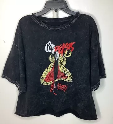 Buy Disney Villains Cruella Devil XL You Beasts Graphic  Crop Top T-Shirt • 13.22£