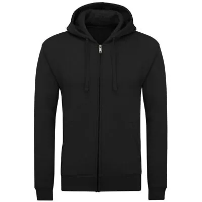 Buy New Mens Plain Fleece Zip Up Top Zipper Hoody Sweatshirt Jacket Jumper Hoodie  • 8.90£