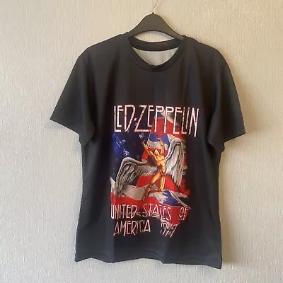 Buy Led Zeppelin Vintage Tour T Shirt America 1977 Black Large (CL1) • 15.99£