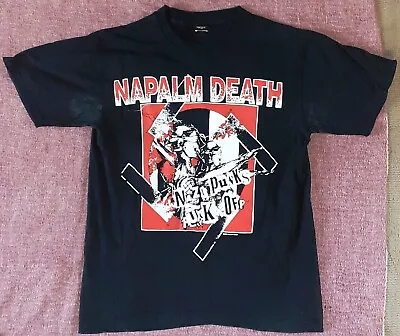 Buy Napalm Death Nazi Punks F Off T Shirt Original Vintage Size Small • 29.99£
