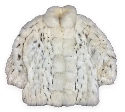 Buy Vintage Genuine Spotted Fox Fur Coat Jacket Women’s Medium Giatas Brothers • 385.67£
