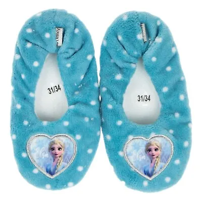 Buy Official Disney Frozen Girls Slippers Warm Comfy Children Size 6-4 UK  23-38 EU • 8.99£