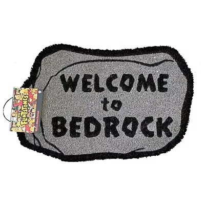 Buy The Flintstones -  Welcome To Bedrock  Coir Door Mat - Official Licensed • 17.68£