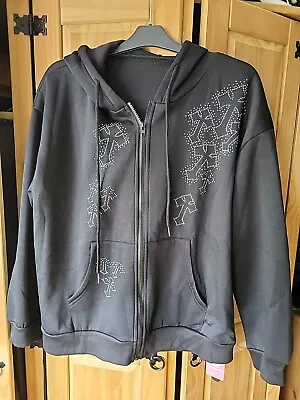 Buy Size Large Womens Gothic Style Hoodie From Shein • 3.99£