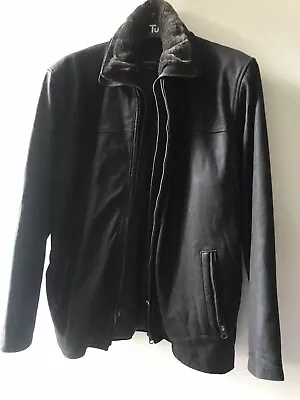 Buy Mens Brown Soft Leather Jacket, Hidepark, Generous Large Size,zip Off Inner Trim • 19.99£