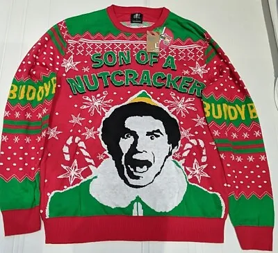 Buy Xmas Knitted Jumper Buddy Elf Nutcracker Mens Christmas Jumper Size Large BNWT • 19.99£