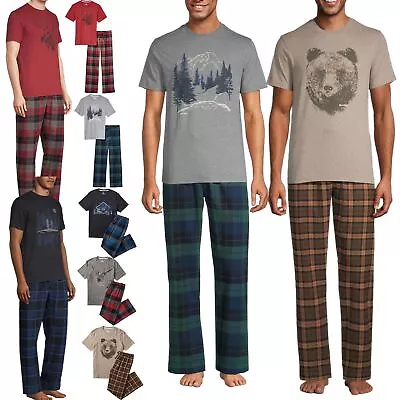 Buy Mens Printed Pyjamas Long Sleeve Top Trousers PJs Set Nightwear Loungewear S-3XL • 12.99£