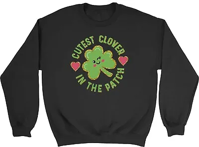 Buy St Patrick's Day Kids Sweatshirt Cutest Clover Irish Boys Girls Gift Jumper • 12.99£