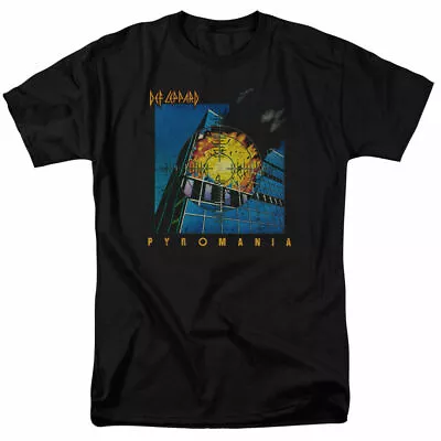 Buy Officially Licensed Def Leppard Pyromania Mens Black T Shirt Def Leppard Tee • 14.50£