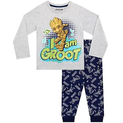 Buy Groot Guardians Of The Galaxy Pyjamas Kids Boys 4 5 6 7 8 9 10 11 12 Years PJs • 17.99£