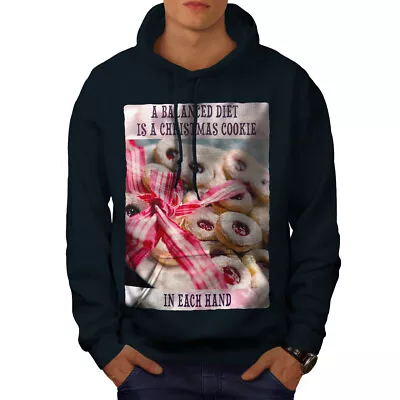 Buy Wellcoda Cookie Diet Christmas Mens Hoodie, Funny Casual Hooded Sweatshirt • 25.99£