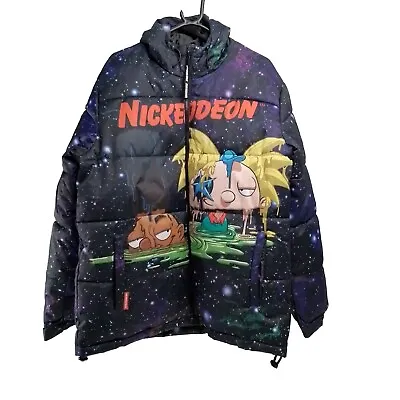Buy Members Only X Nickelodeon Spongebob Hey Arnold Puffa Jacket Medium VGC Rare • 99£