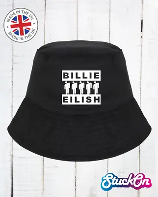 Buy Billie Eilish, Hat Bucket, Singer, Song Writer, Fan, Merch, Tour, Music, Gift • 9.99£