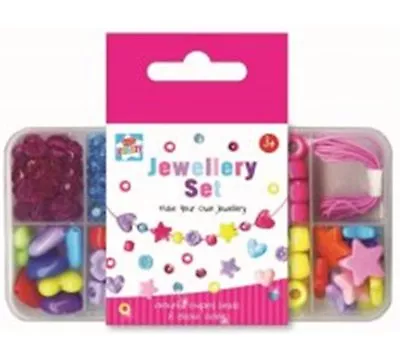 Buy Girls Make Your Own Jewellery Set In Box Colourful Shaped Beads Age 3+  • 3.59£