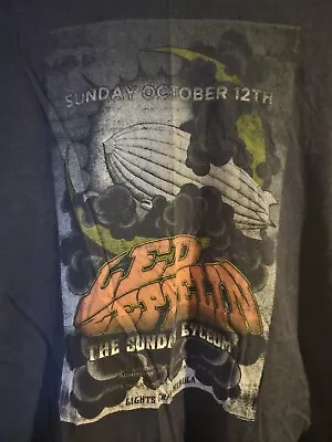 Buy Led Zeppelin T Shirt Vintage Style Blue Large • 12£