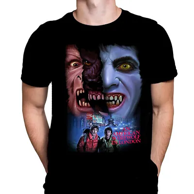 Buy TRANSFORMATION - Black T-Shirt - Sizes S - XXXXL - Amerian Werewolf / Horror • 21.45£
