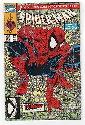 Buy 1990 Spider-man #1 Classic Todd Mcfarlane Green Cover Direct Key High Grade • 40.21£