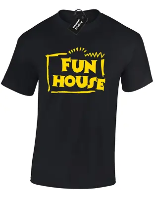 Buy Fun House Mens T-shirt Retro Tv Show Funny 80's 90's Classic Fancy Dress Top • 7.99£