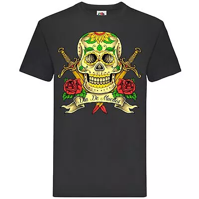 Buy Day Of The Dead Skull T-shirt • 14.99£