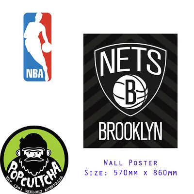 Buy NBA Basketball - Brooklyn Nets Logo Poster ** New ** • 7.58£