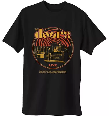 Buy The Doors Live 68 Retro Circle Black T-Shirt NEW OFFICIAL • 15.19£
