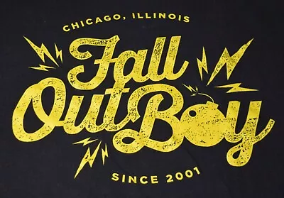 Buy Fall Out Boy Shirt Size Xl New Found Glory Black Pop Punk Tshirt Tour • 18.90£