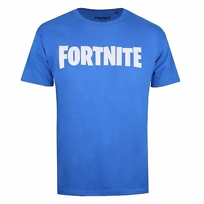 Buy Official Fortnite Mens Logo T-Shirt Royal Blue S - XXL • 9.99£