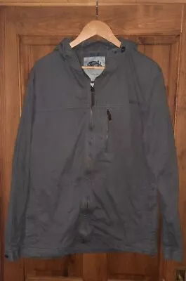 Buy Weird Fish Hoodie Jacket Size  Medium Windbreaker Lightweight Gray  100% Cotton  • 19.99£