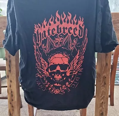 Buy HATEBREED T-SHIRT  XL BLACK Rock Tour Metal Hardcore Hxc Sxe Mosh Integrity • 9£