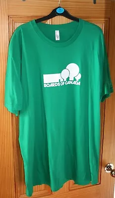 Buy NEW Vintage Official BOARDS OF CANADA BOC Warp Records 2XL Green Band T-Shirt • 29.99£