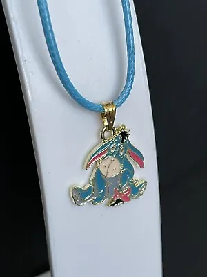 Buy Eeyore Necklace Blue Girls Winnie The Pooh Pendant Childrens Character Jewellery • 4.25£