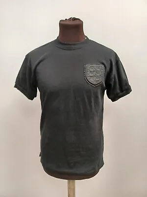 Buy Black England T Shirt Boys Age Small Logo Football World Cup T2750 R3875 • 12.99£