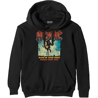 Buy Ac/Dc Black Blow Up Your Video Official Hoodie Hooded Top • 32.99£