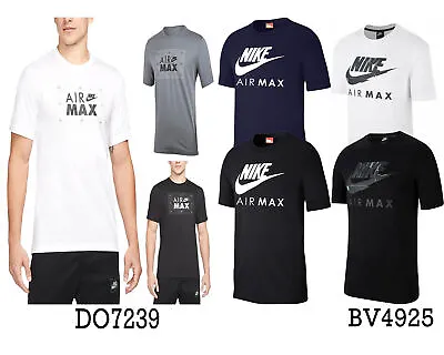 Buy NIKE AIR MAX Mens T Shirt Short Sleeve Crew Neck Regular Fit Casual Cotton Tee • 14.99£