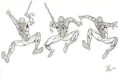 Buy Amazing Spider-Man Movie Costume Merch Art - B - 2016 Signed Art By Rodney Ramos • 157.87£