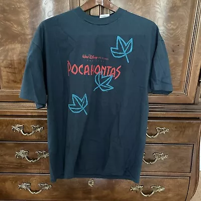 Buy Vintage 1995 Disney Pocahontas Graphic Movie Promo T-Shirt Size XL • 48.26£