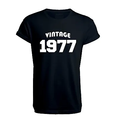Buy Vintage 1977 T Shirt - 44th Birthday T Shirt, Classic, Gift, Birth Year • 9.99£