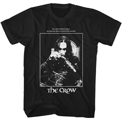 Buy The Crow 94 Movie In A World Without Justice Protect The Innocent Men's T Shirt • 38.94£