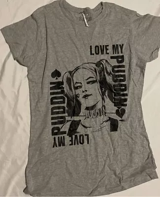 Buy A10 Joker Grey Harley Quinn Suicide Squad T Shirt Size  XL • 9.99£