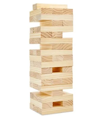 Buy Merch Source Unisex 48pc Jumbo Stacking Games Wooden One Size • 109.21£