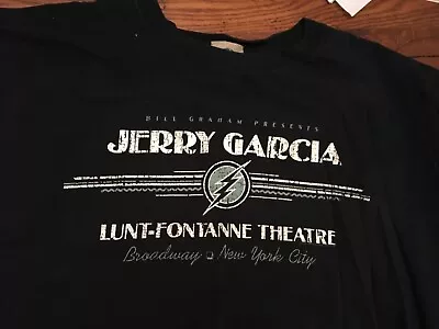 Buy JERRY GARCIA 1987 LUNT FONTANNE THEATRE  NY CONCERT T-SHIRT 2XL Grateful Dead • 96.50£