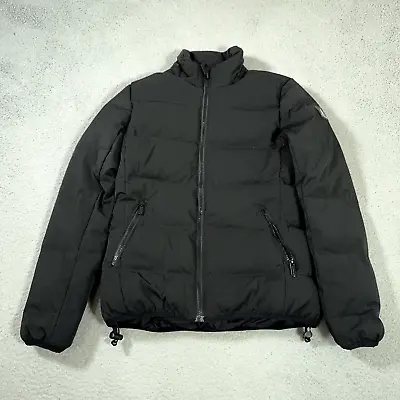 Buy Best Company Down Puffer Jacket Womens Medium Black High Collar Full Zip Coat • 38.35£