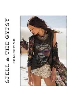 Buy Spell And The GYPSY EASY RIDER T-SHIRT TEE BLACK SZ S  • 48.95£