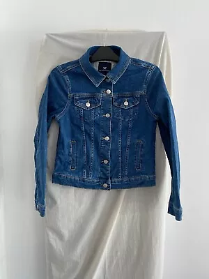 Buy CREW CLOTHING Blue Denim Jacket Size 10 • 20£
