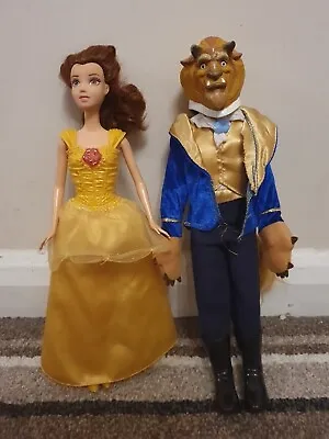 Buy Disney Store Beauty And The Beast Dolls Belle  Gold Dress Figures Toys • 14£
