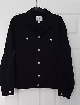 Buy H&M Black Denim Jacket Mens Size Large. VGC. • 16£