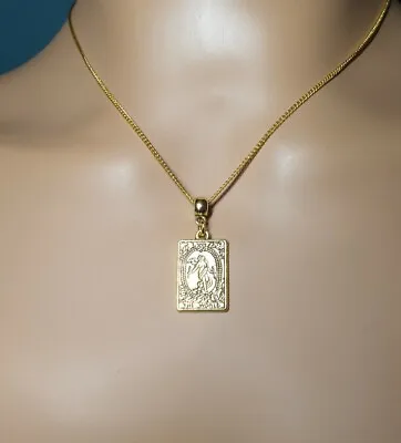 Buy Tarot 'The World' Golden Pendant Necklace ~ Pagan Wicca Mystic Jewellery Gift ☆ • 4.95£