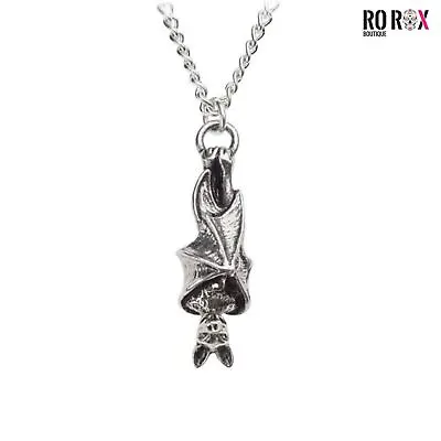 Buy Awaiting The Eventide Necklace Alchemy England Gothic Bat Jewellery • 14£